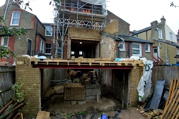 Conversion of Wandsworth house into 4 flats.